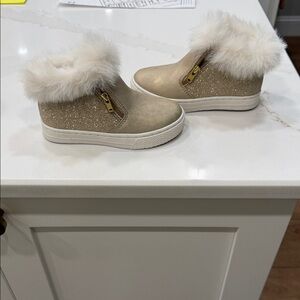 The Children's Place Gold Glitter Kids Sneakers